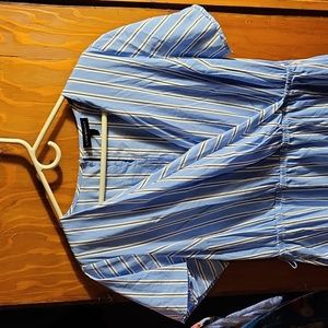 Striped blue dress